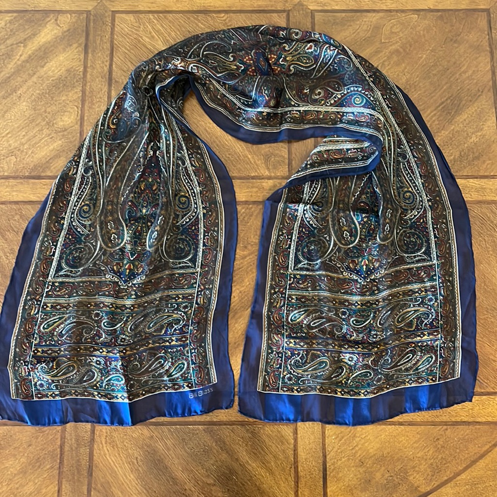 Vintage Bill Blass Scarf 100 Silk Vintage Bill Blass Scarf 100 Silk